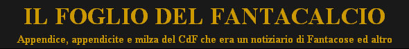 Il foglio del Fantacalcio